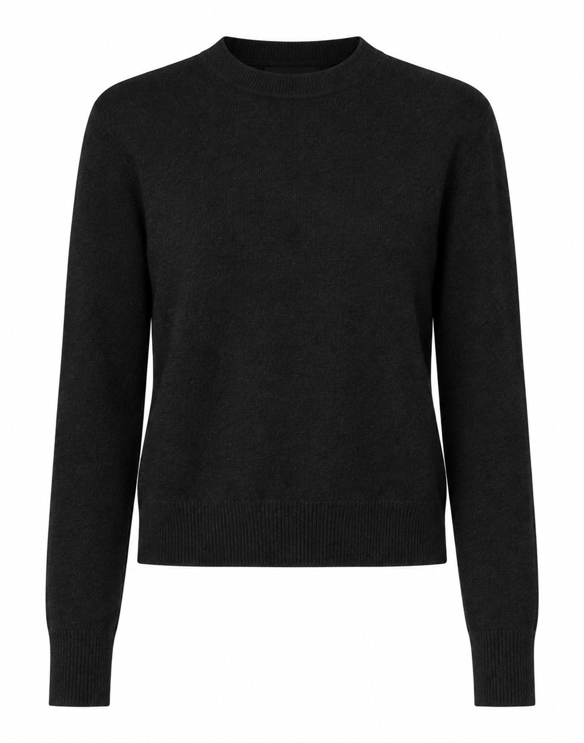 DANIELE FIESOLI Maglia Girocollo in Lana Merino e Cashmere Nero