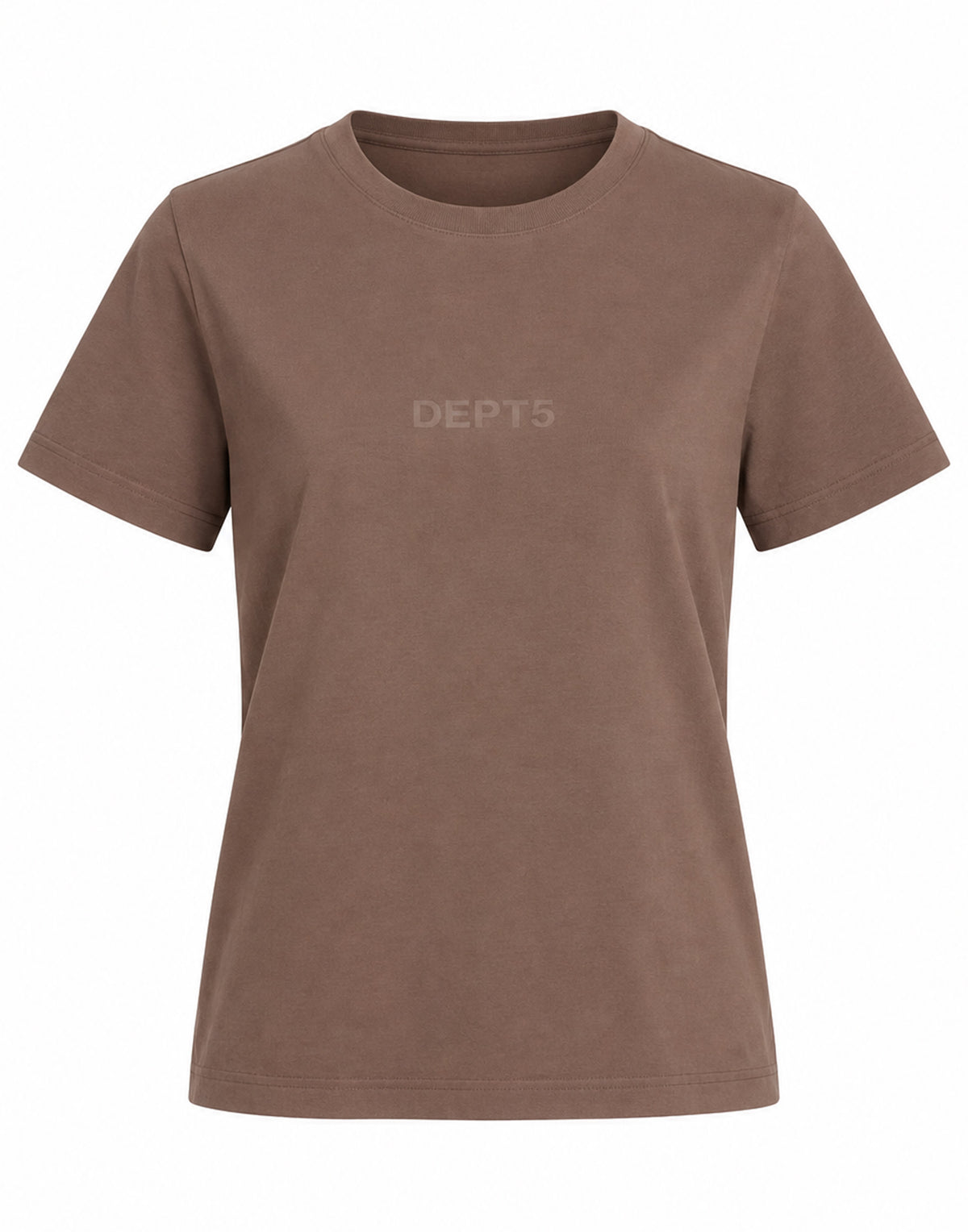 DEPARTMENT FIVE T-Shirt in Cotone Organico con Stampa Logo Marrone