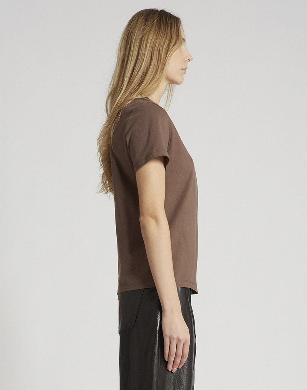 DEPARTMENT FIVE T-Shirt in Cotone Organico con Stampa Logo Marrone