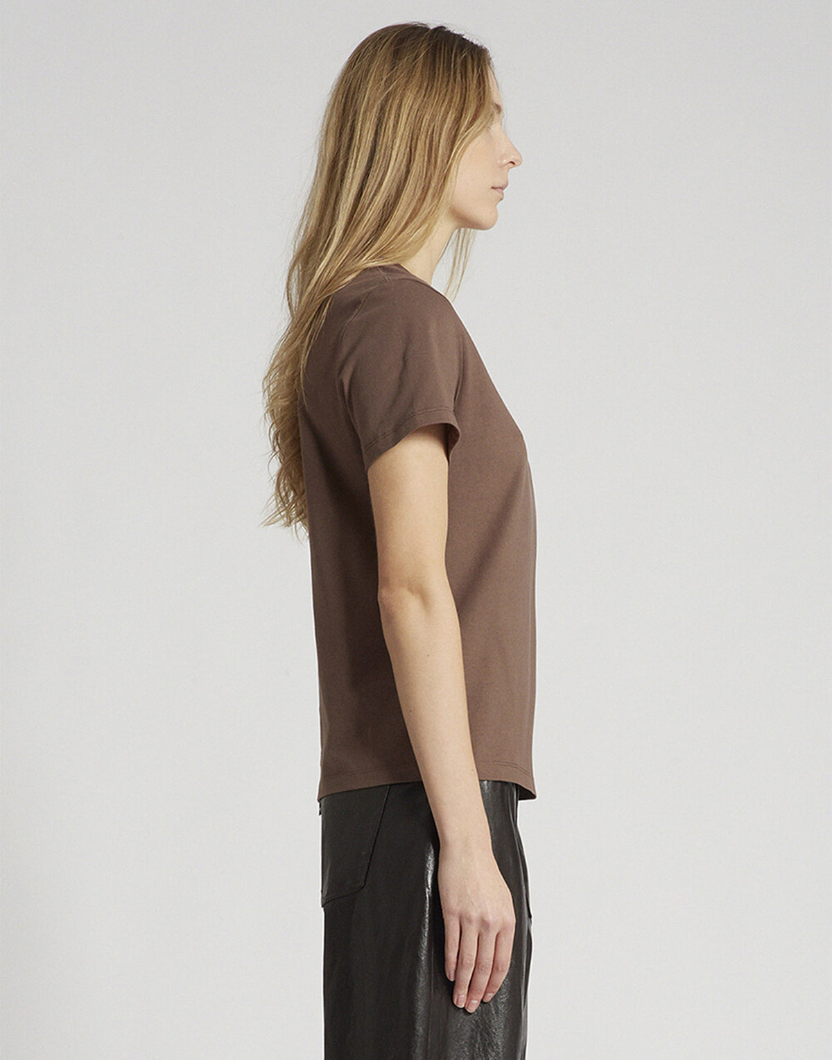 DEPARTMENT FIVE T-Shirt in Cotone Organico con Stampa Logo Marrone