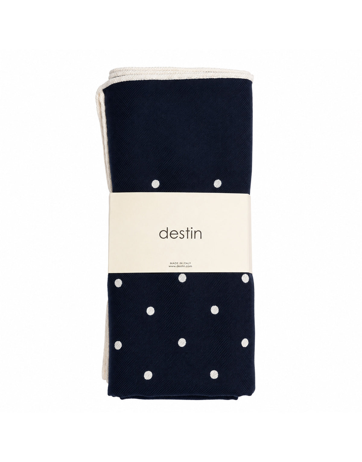 DESTIN Kae Carré in Lana Navy Off White