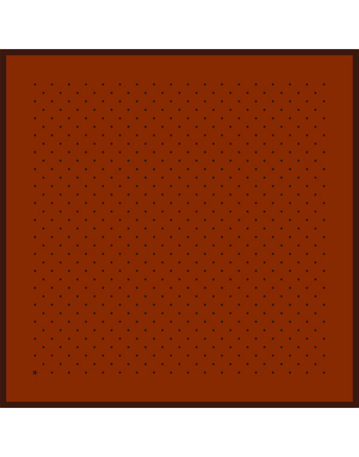 DESTIN Écharpe Carré en Laine Terracotta Choco