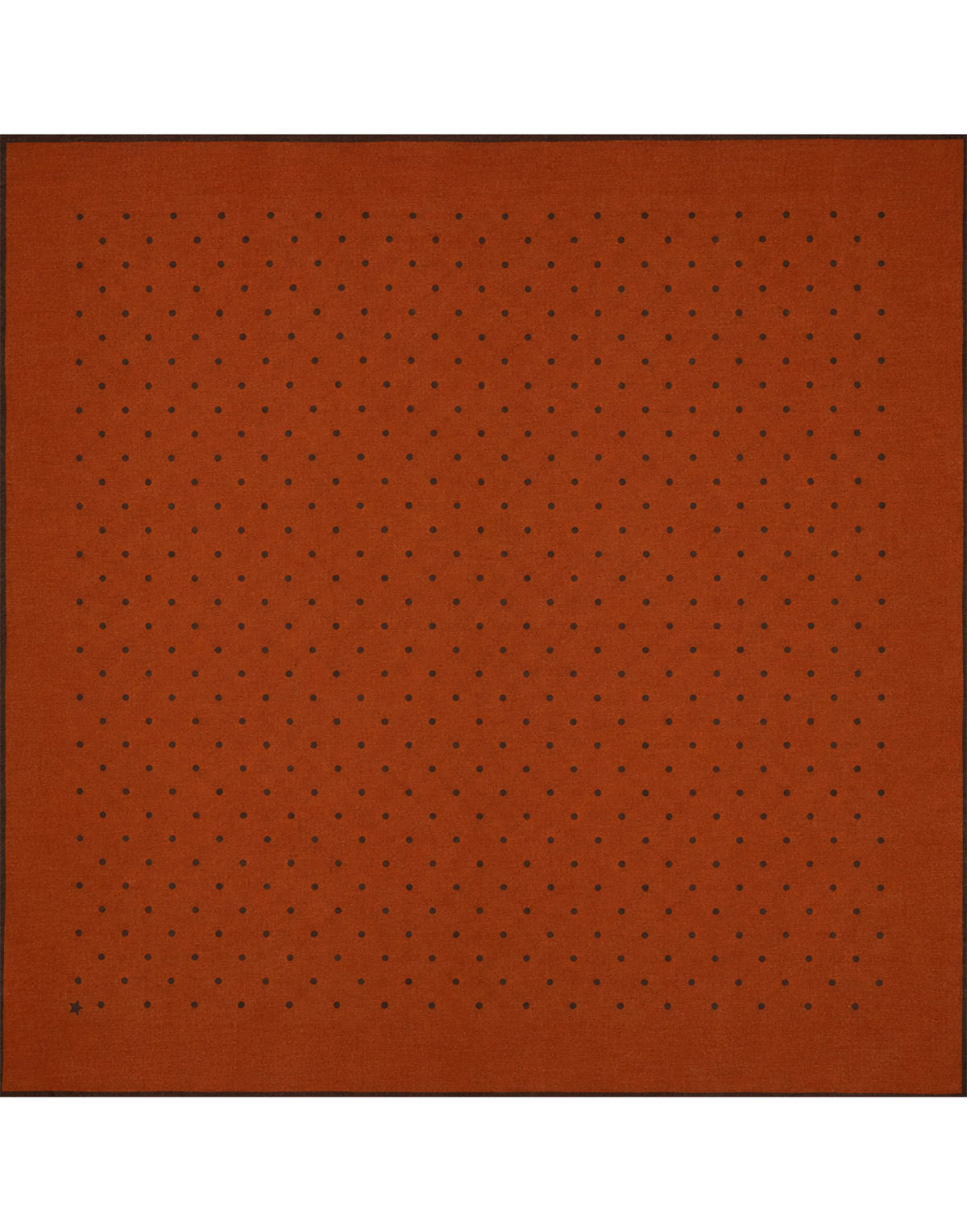 DESTIN Écharpe Carré en Laine Terracotta Choco