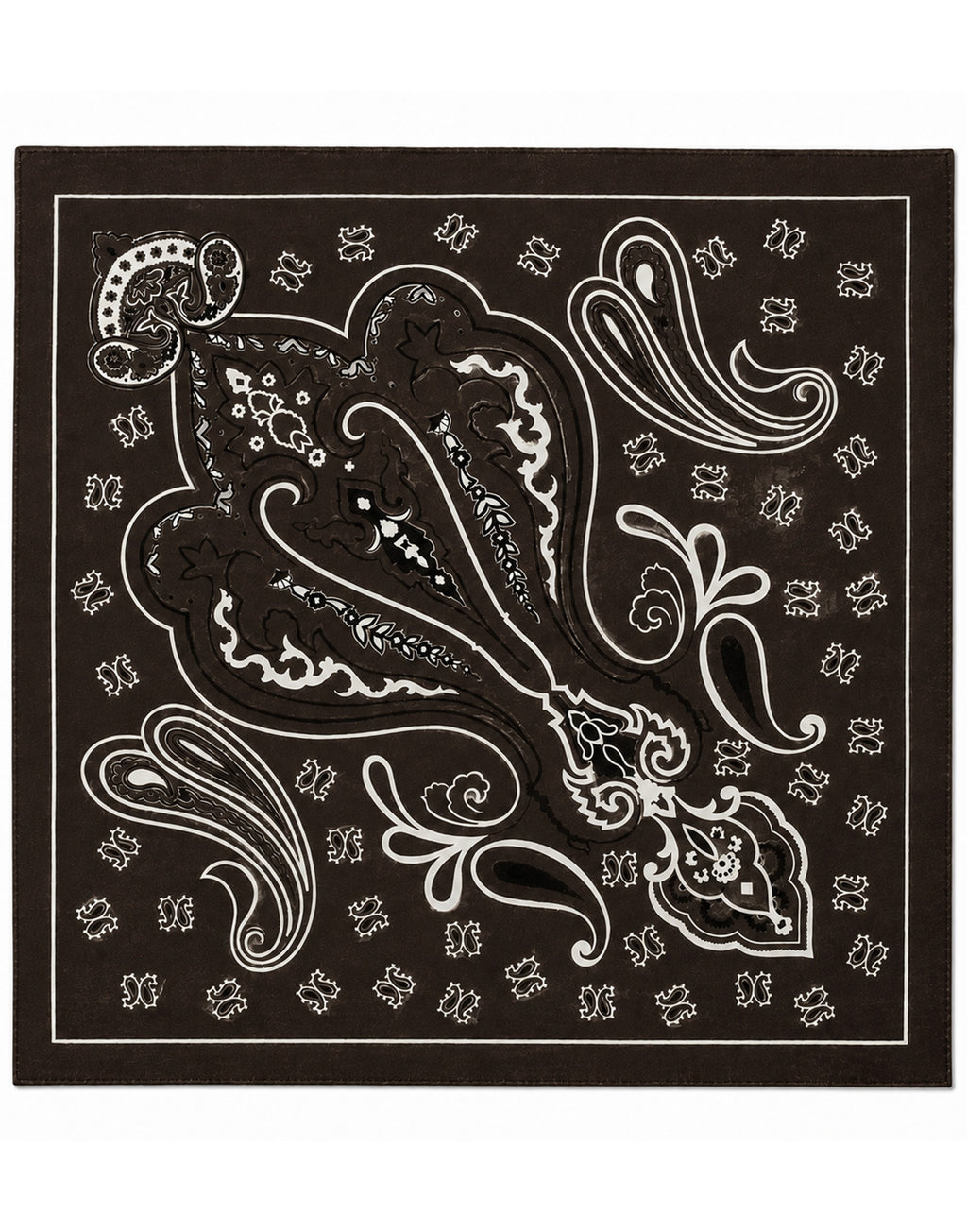 DESTIN Pamila Bandana in Lana e Cashmere Dark Choco