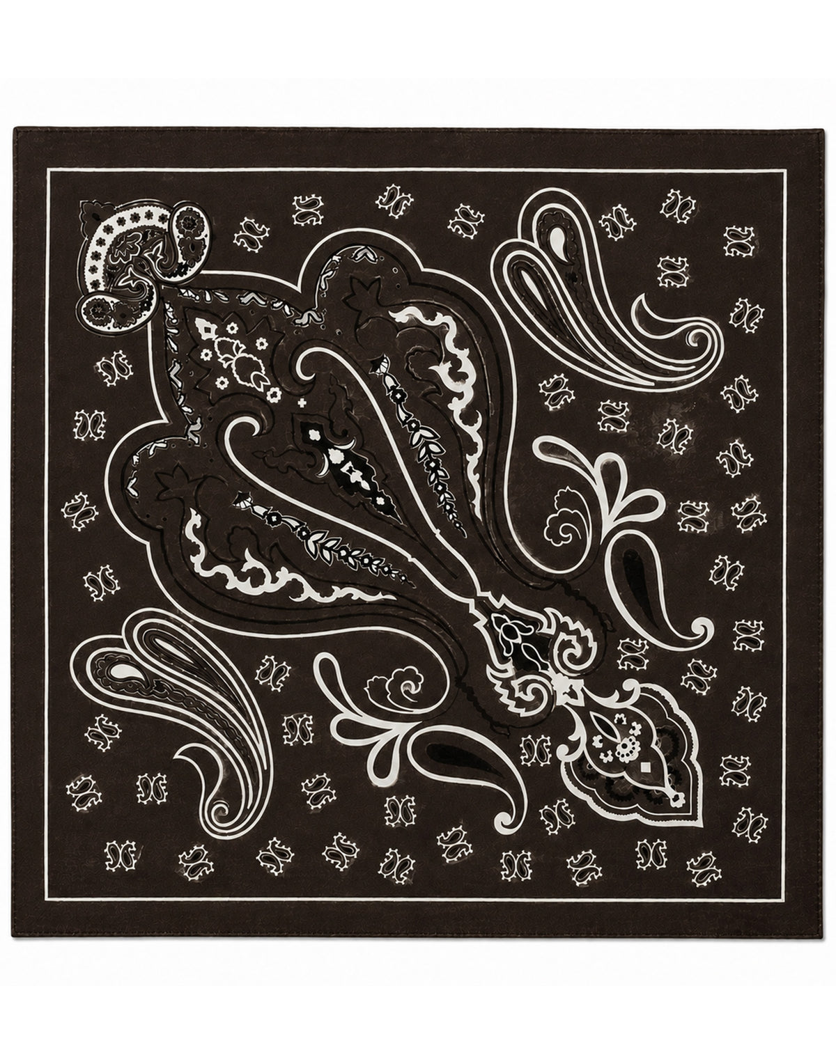 DESTIN Pamila Bandana in Lana e Cashmere Dark Choco