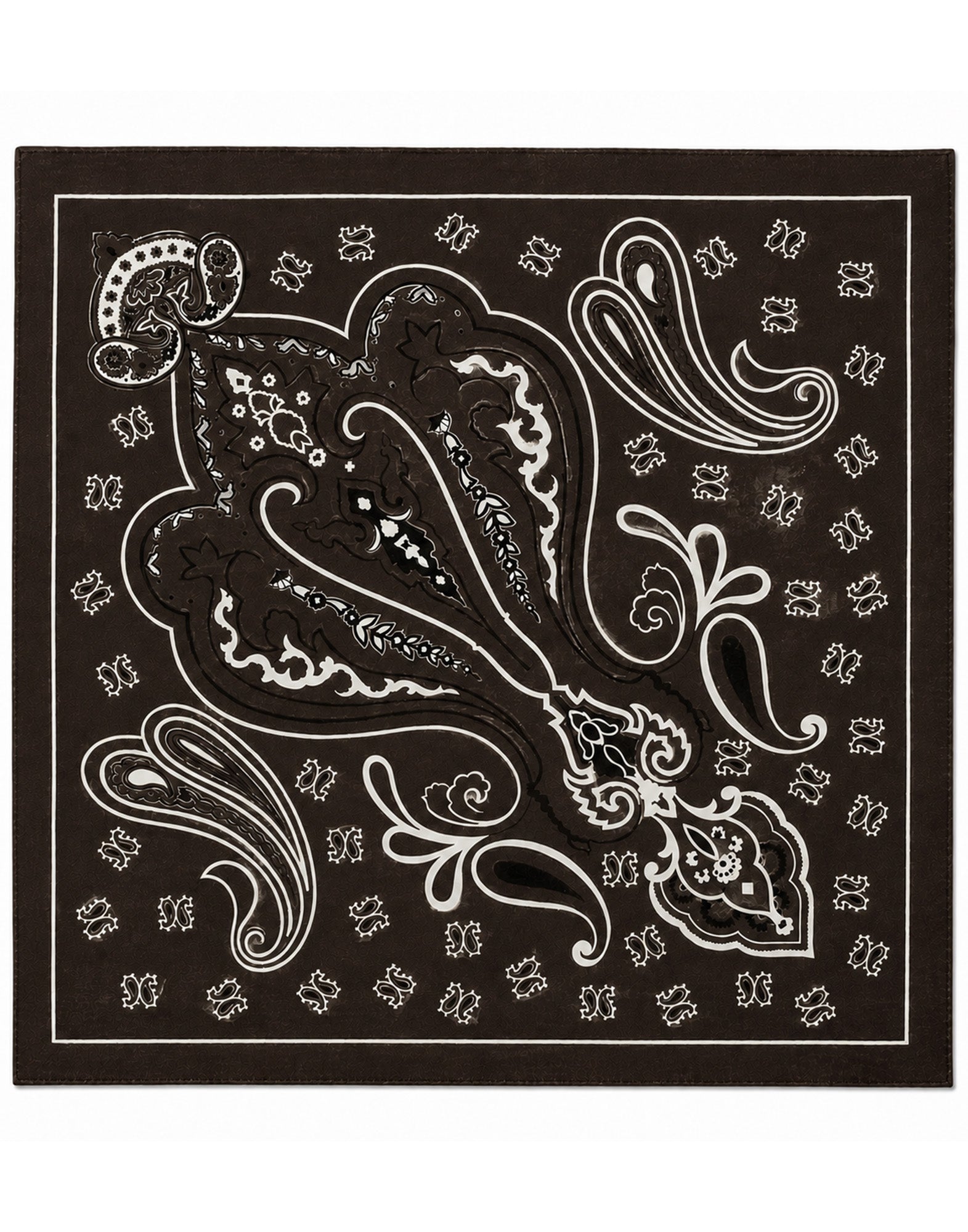 DESTIN Pamila Bandana in Lana e Cashmere Dark Choco