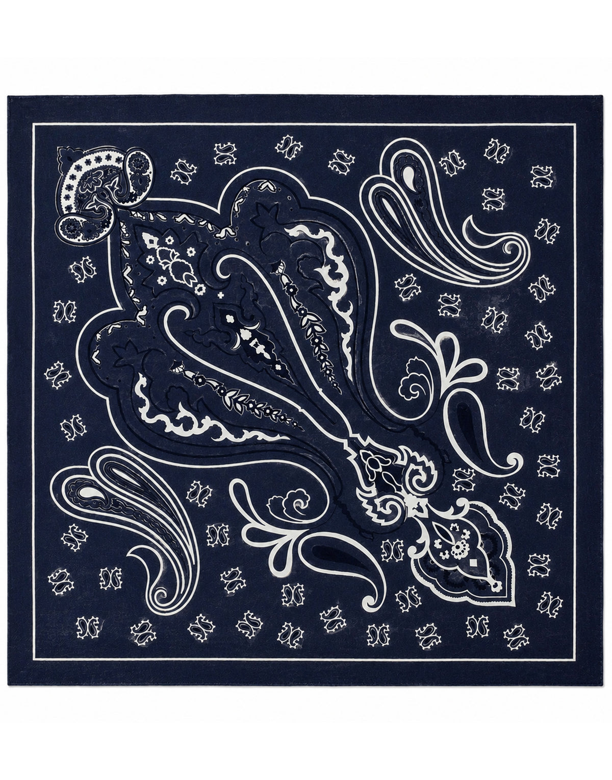 DESTIN Pamila Bandana in Lana e Cashmere Blu Navy