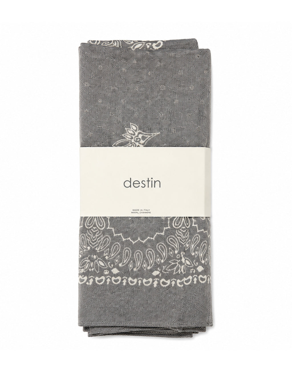 DESTIN Foulard Triangolo in Lana Double-Face Lava