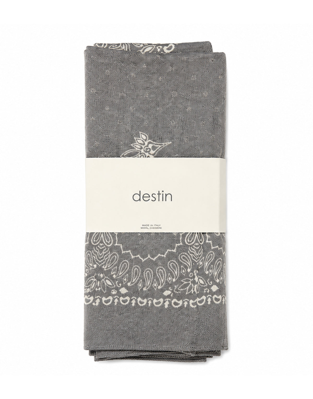 DESTIN Foulard Triangolo in Lana Double-Face Lava