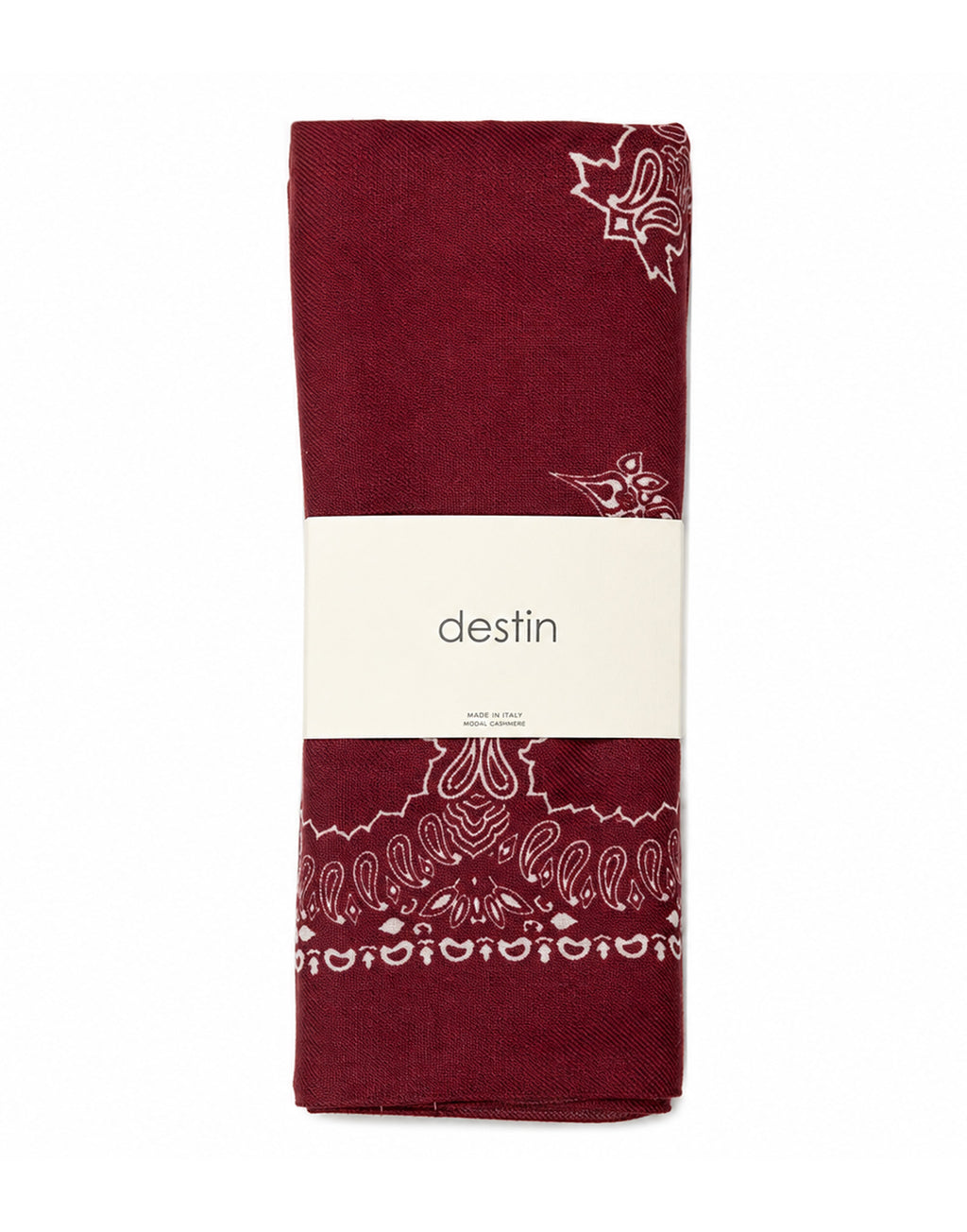 DESTIN Foulard Triangolo in Lana Double-Face Port