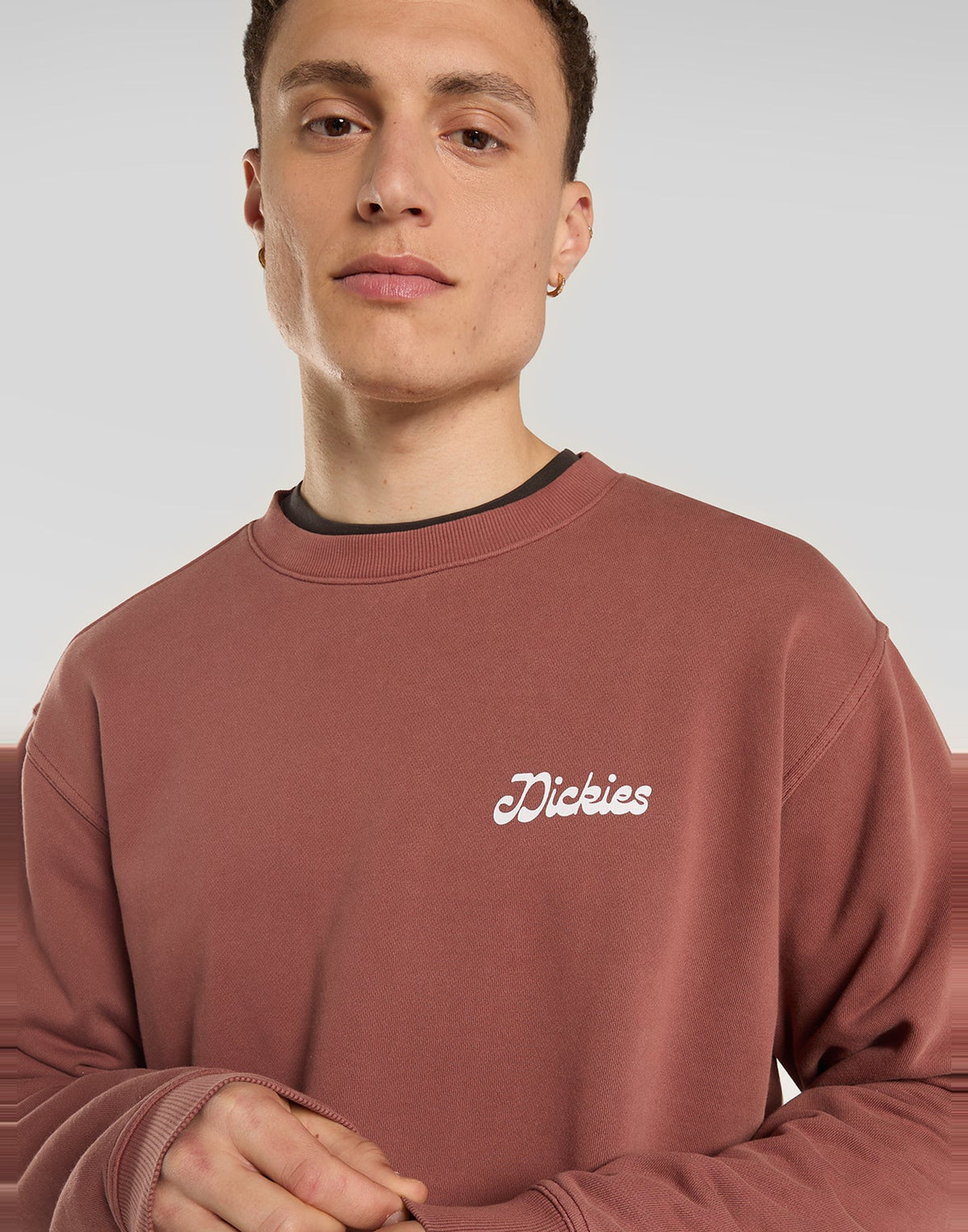 DICKIES Felpa Cornville Girocollo Maroon