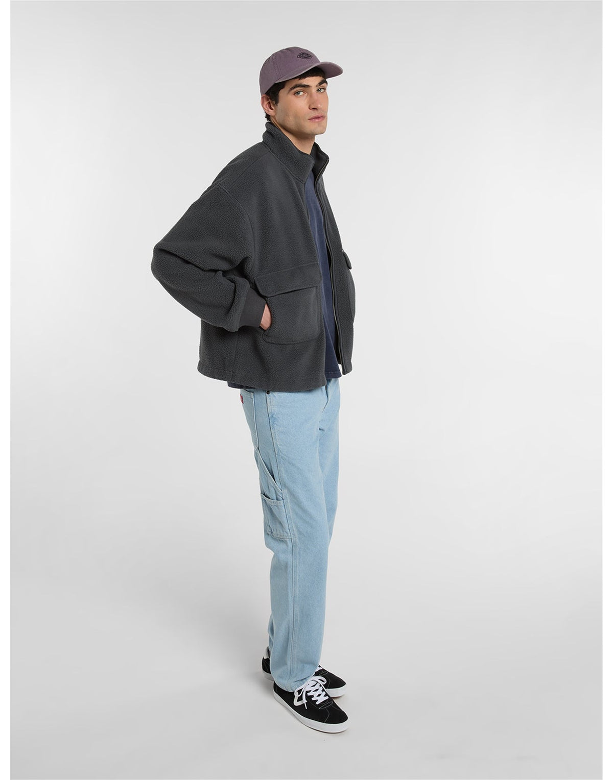 DICKIES Giacca Paulden in Pile Charcoal
