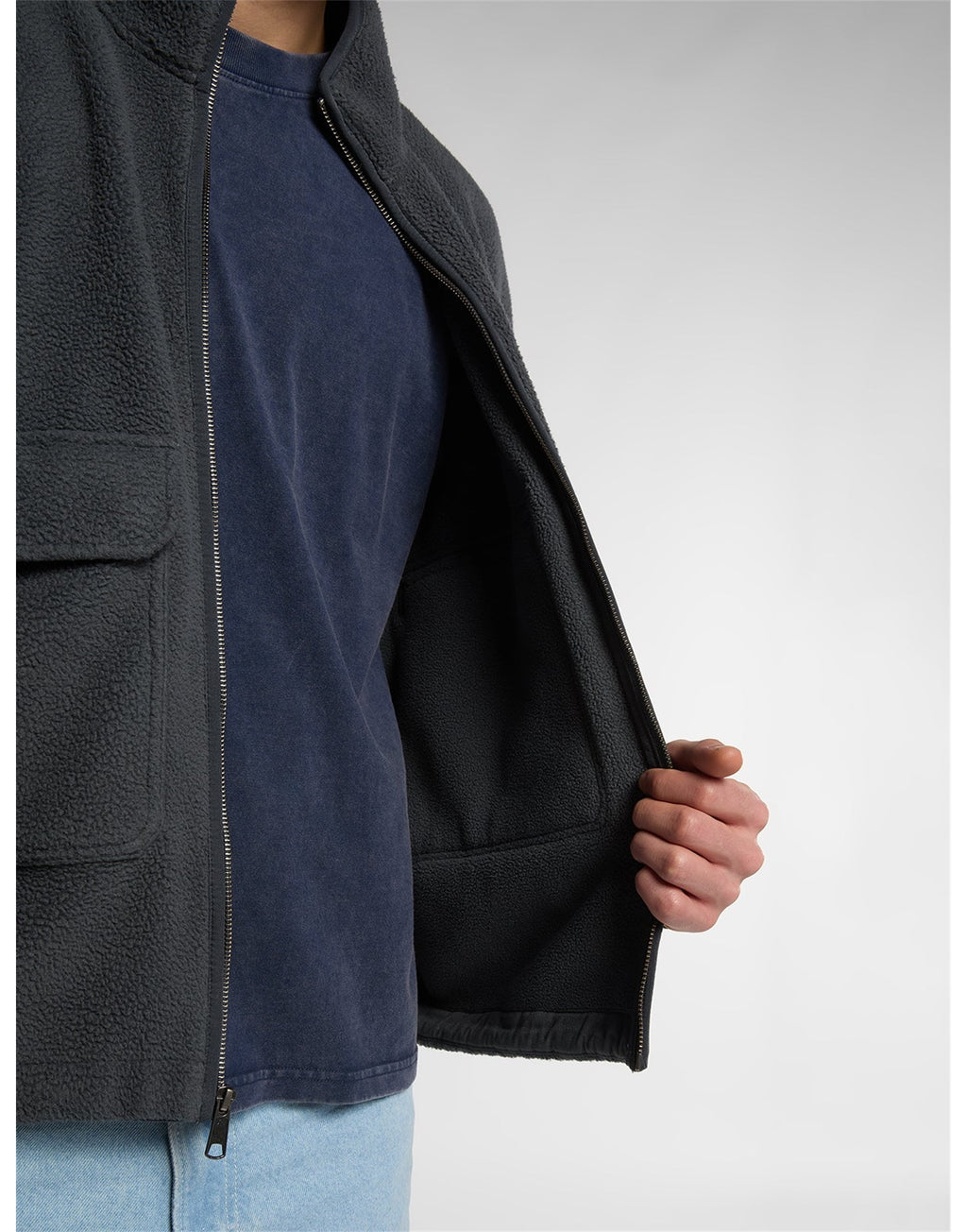DICKIES Giacca Paulden in Pile Charcoal