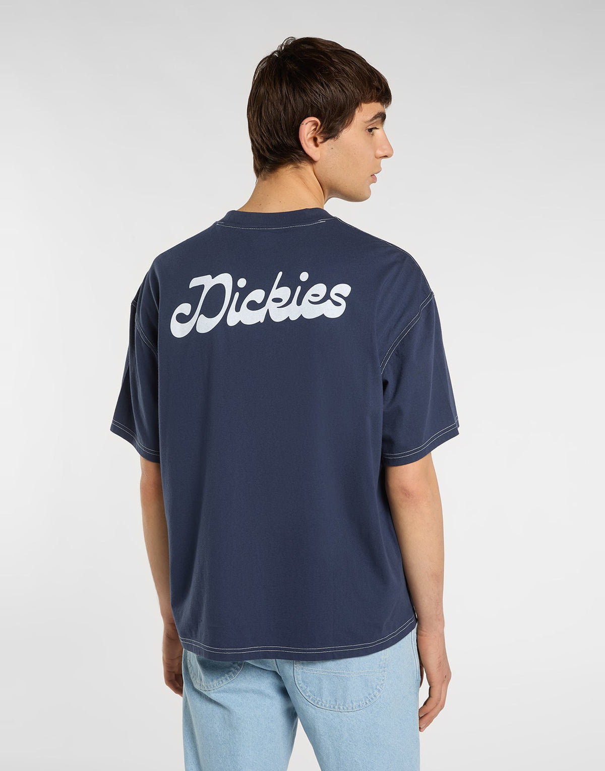 DICKIES T-shirt Cornville con Stampa Navy