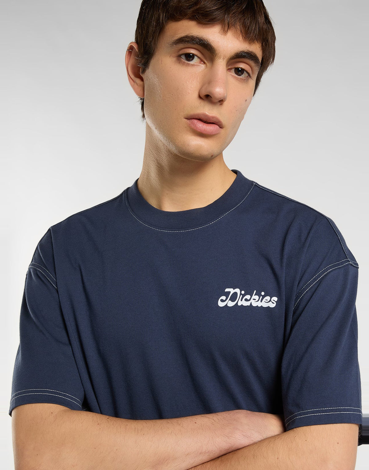 DICKIES T-shirt Cornville con Stampa Navy