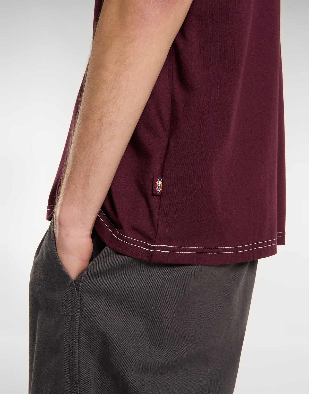 DICKIES T-shirt Cornville con Stampa Maroon
