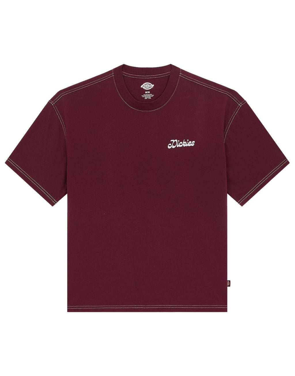 DICKIES T-shirt Cornville con Stampa Maroon