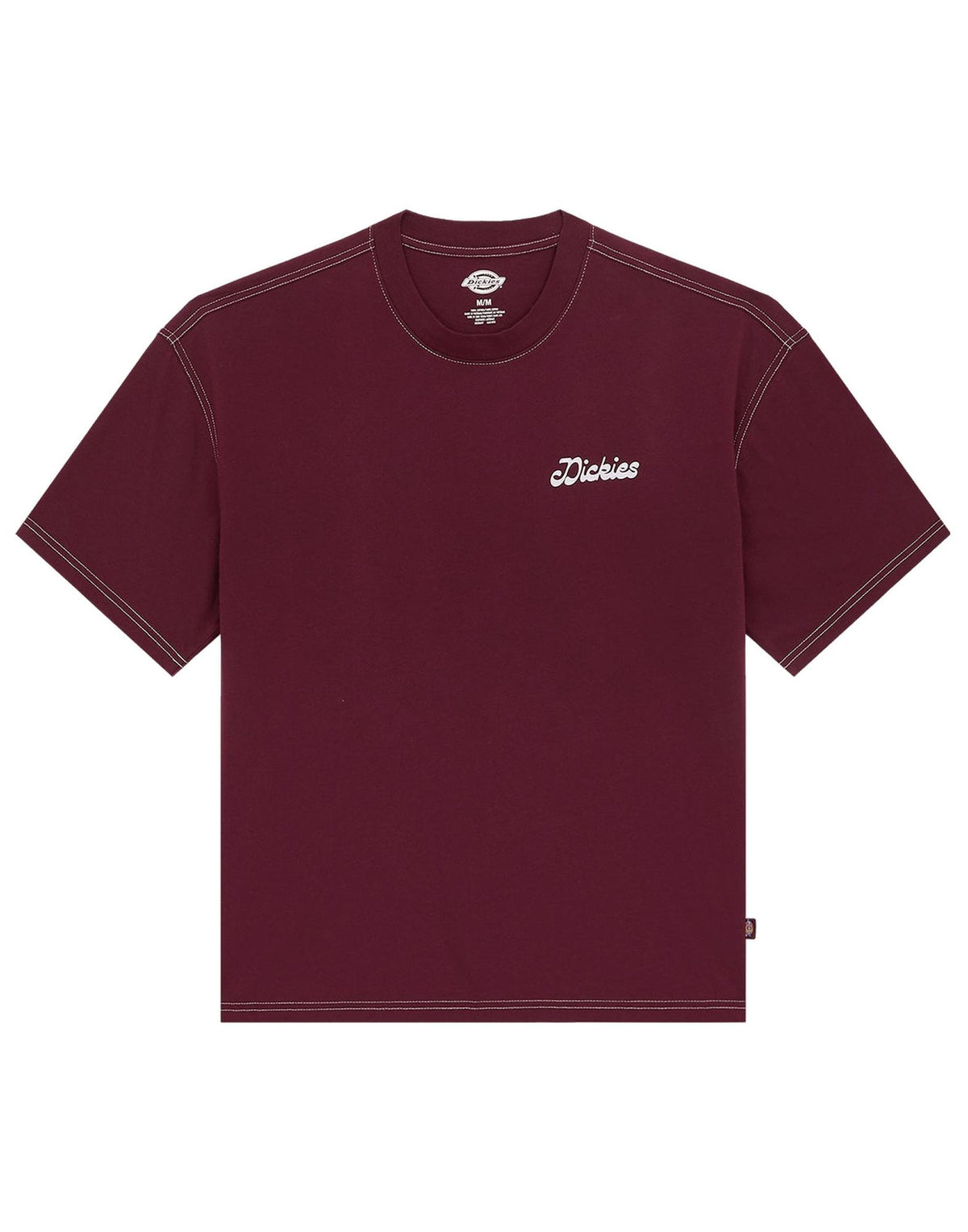 DICKIES T-shirt Cornville con Stampa Maroon