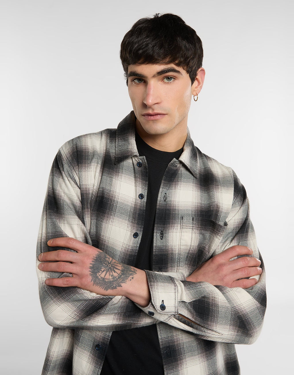 DICKIES Camicia Gulfport in Flanella a Quadri Nero