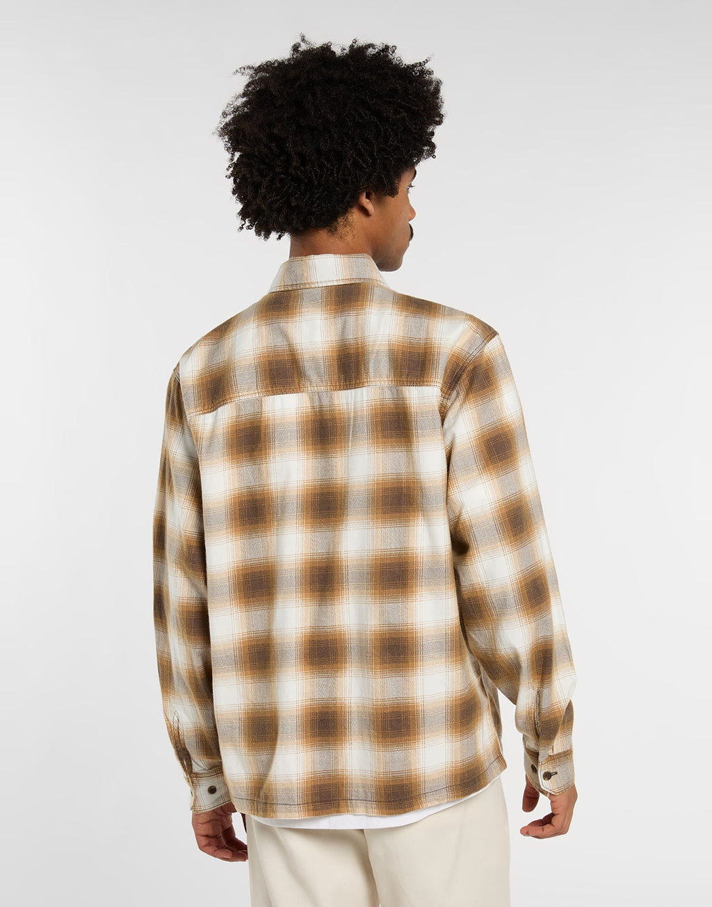 DICKIES Camicia Gulfport in Flanella a Quadri Chocolate Brown