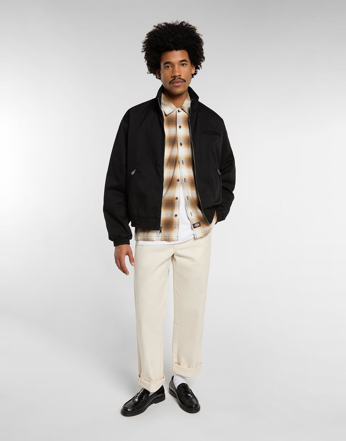 DICKIES Camicia Gulfport in Flanella a Quadri Chocolate Brown