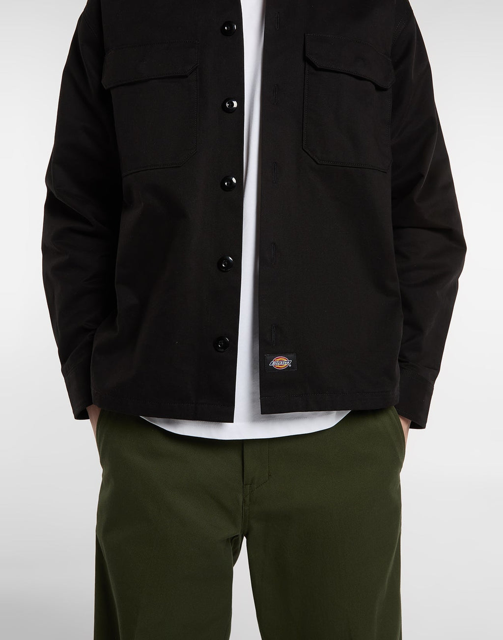DICKIES Giacca Camicia 247 con Tasche Nero