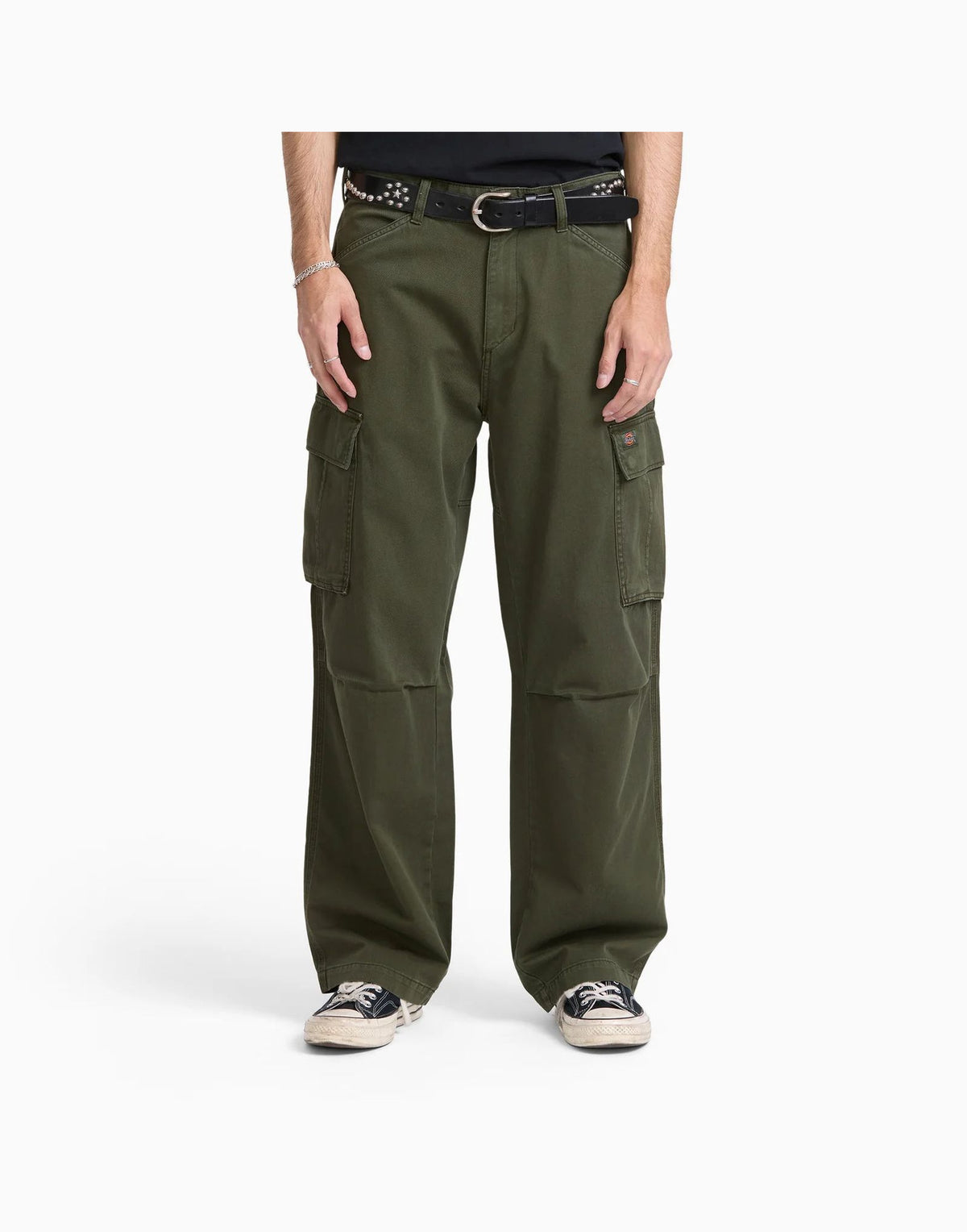 DICKIES Pantaloni Cargo 247 Tinti in Capo Deep Depths