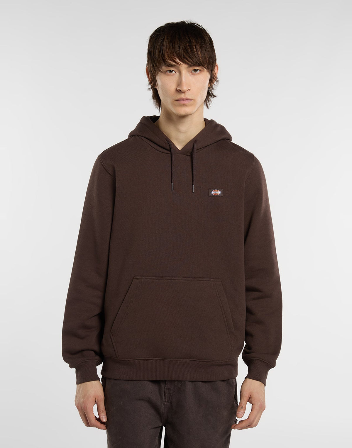 DICKIES Felpa Oakport con Cappuccio Chocolate Brown