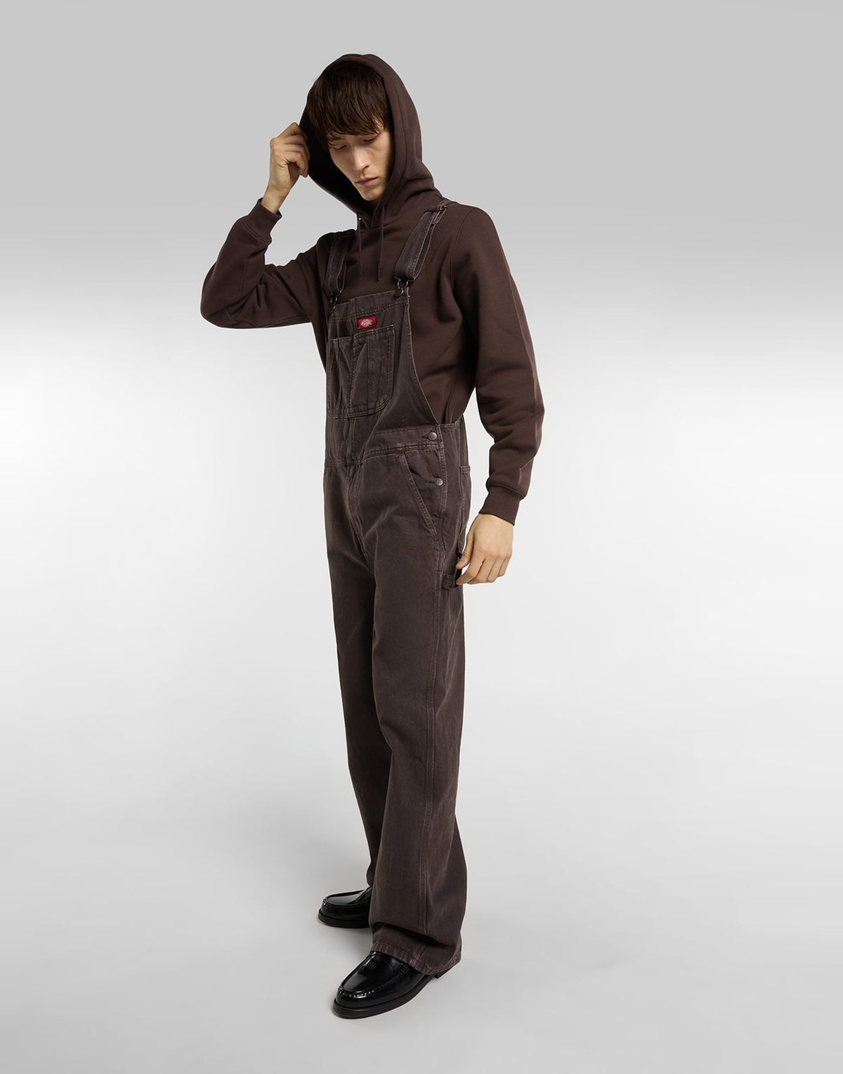 DICKIES Felpa Oakport con Cappuccio Chocolate Brown