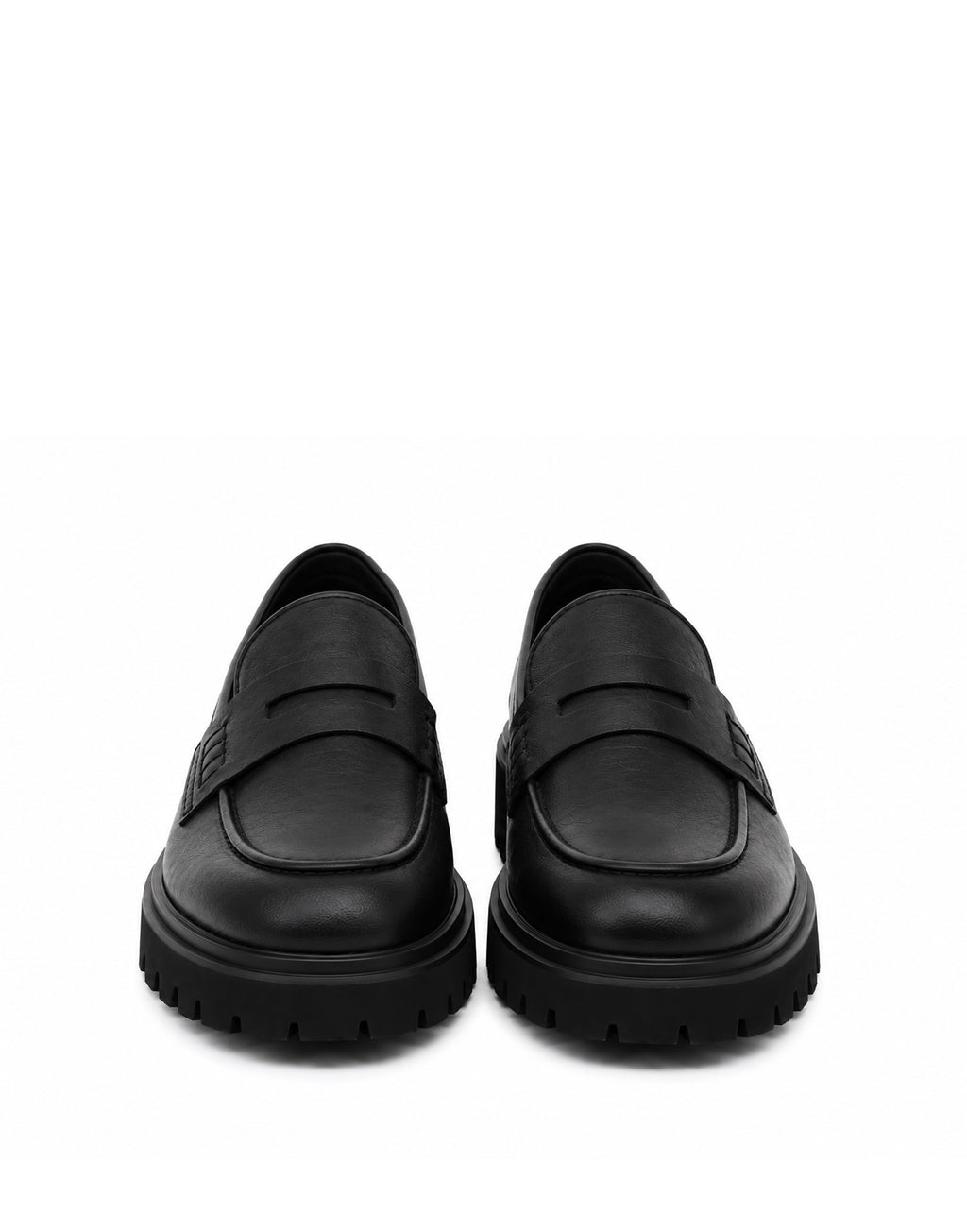 DOUUOD Mocassino in Pelle Fossil con Suola Chunky