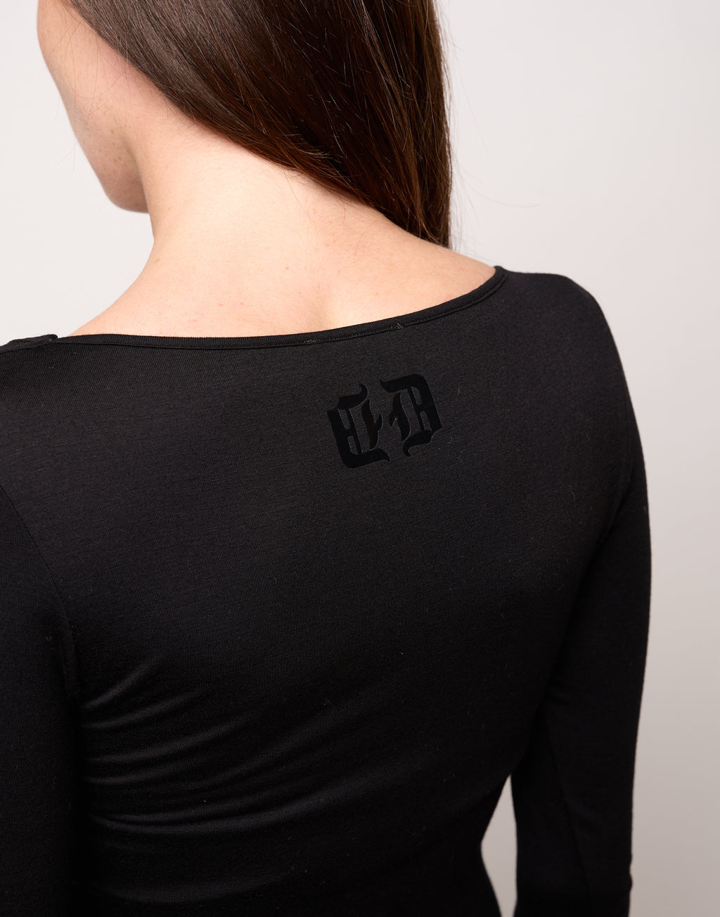 DOUUOD Abito T-Shirt Lungo con Scollo Quadrato Nero