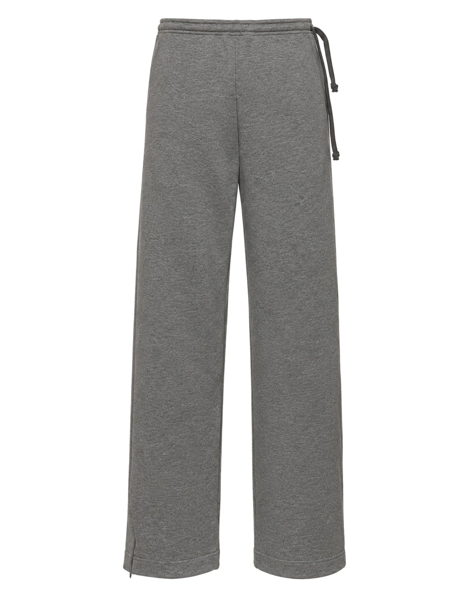 DOUUOD Pantalone Ampio con Zip al Fondo e Coulisse Laterale Grigio Fumo