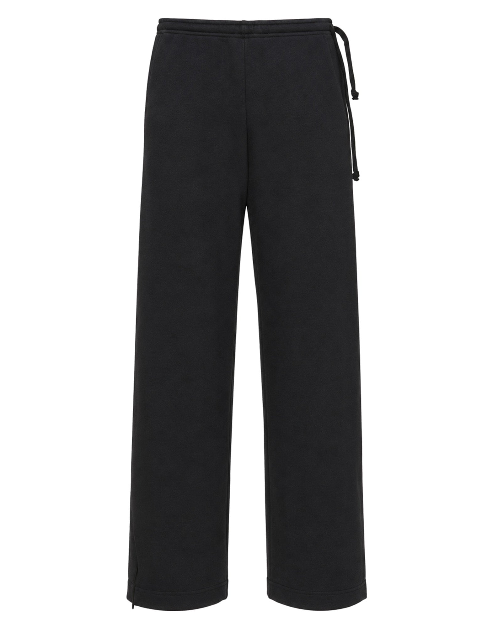 DOUUOD Pantalone Ampio con Zip al Fondo e Coulisse Laterale Nero