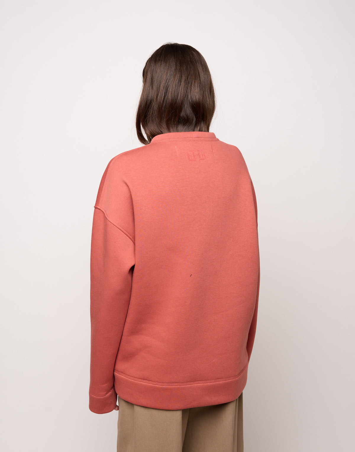 DOUUOD Felpa Girocollo in Felpa Soft Rust