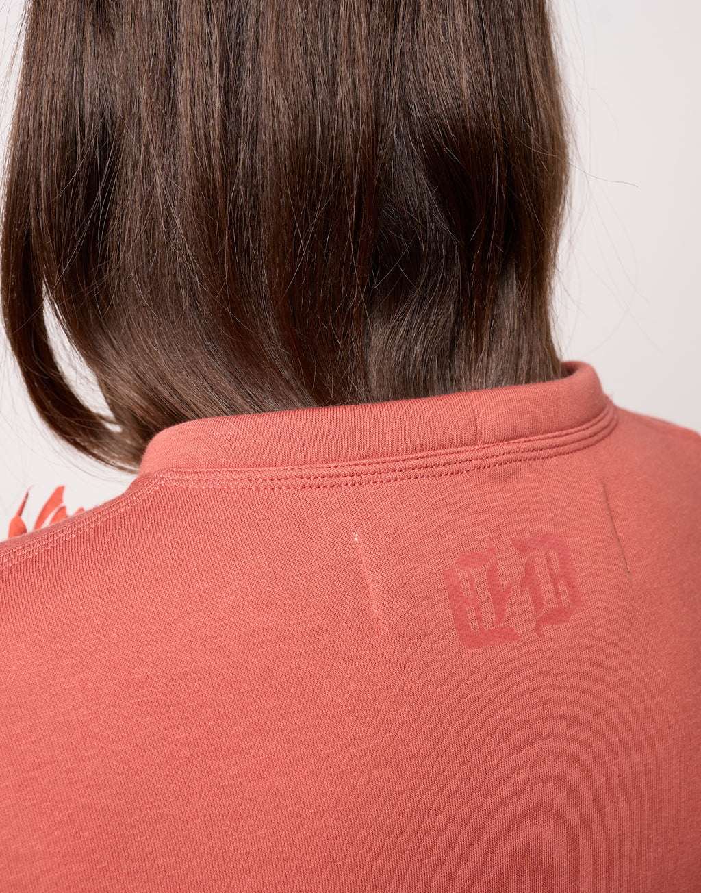 DOUUOD Felpa Girocollo in Felpa Soft Rust
