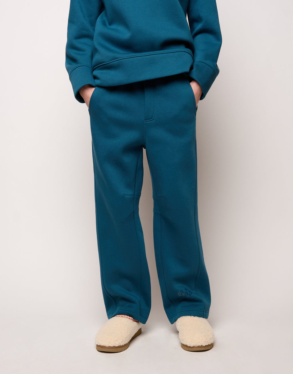 DOUUOD Pantalone Jogging Cargo con Dettagli a Taglio Tied Blue