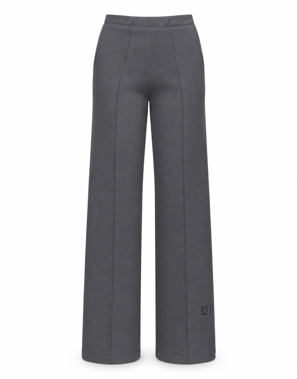 DOUUOD Pantalone Flare in Felpa Soft con Tasche alla Francese Grigio
