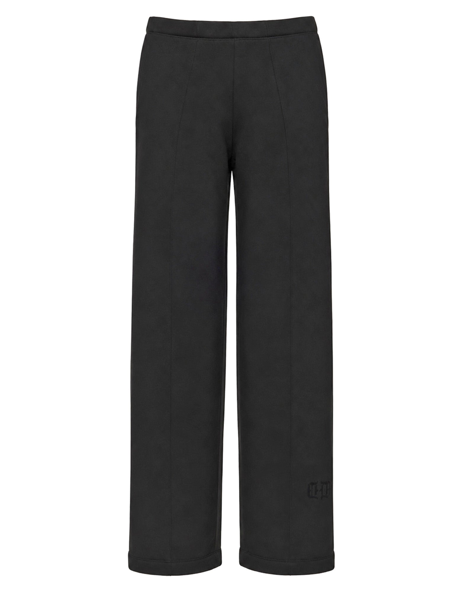 DOUUOD Pantalone Flare in Felpa Soft con Tasche alla Francese Nero