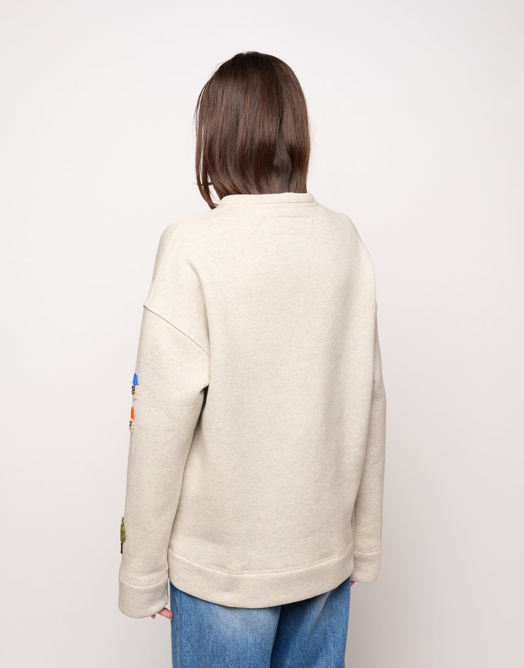 DOUUOD Felpa Genderless con Patch all’Uncinetto