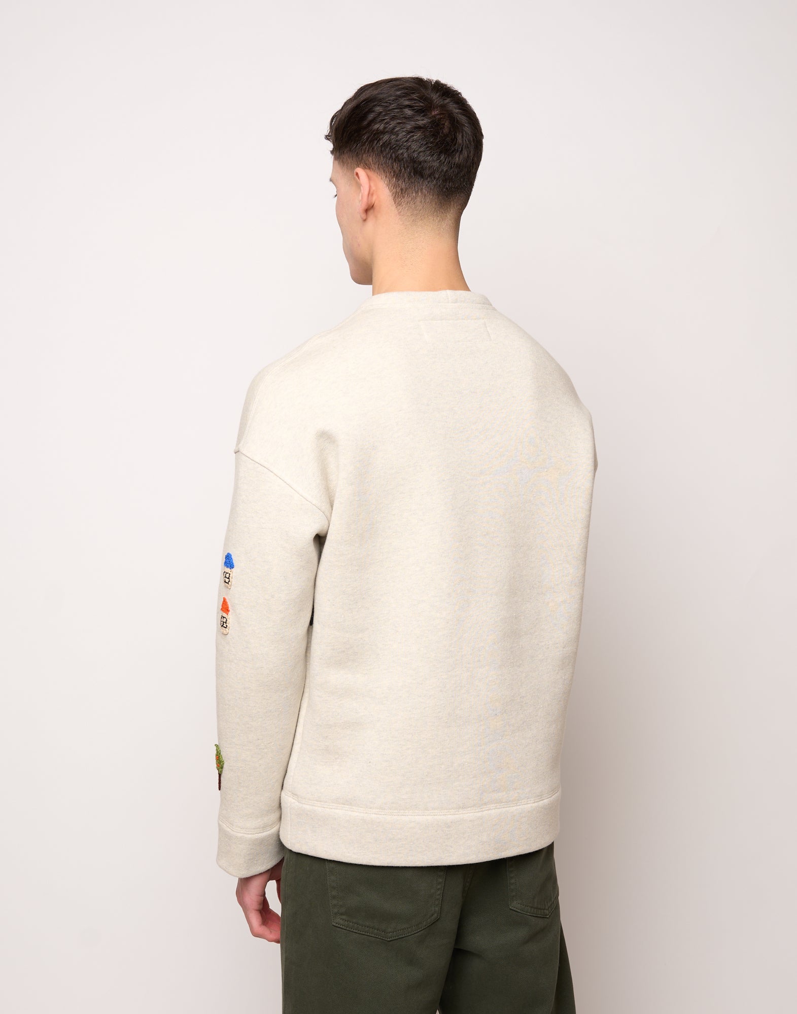 DOUUOD Felpa Genderless con Patch all’Uncinetto