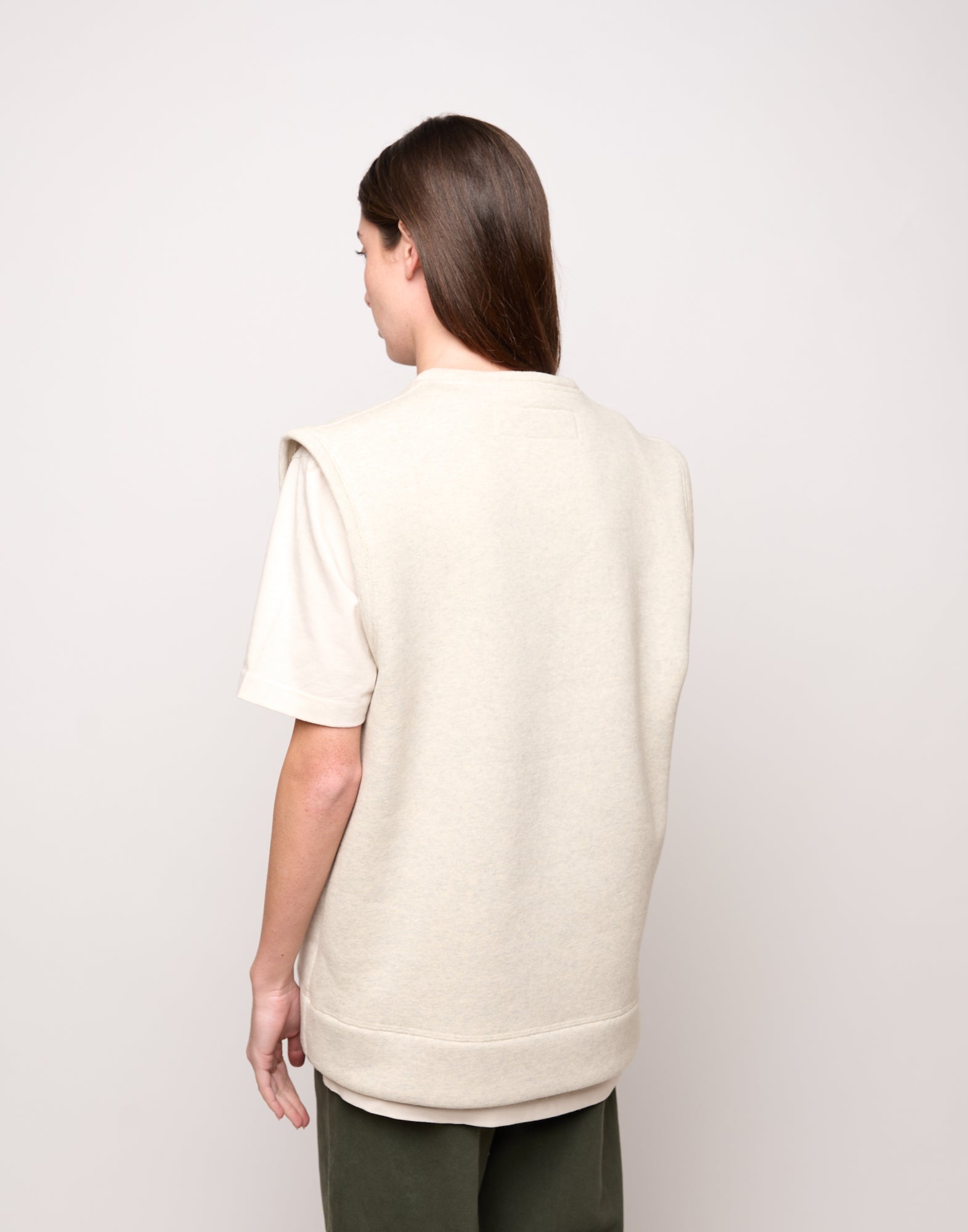 DOUUOD Gilet Genderless in Felpa con Taschino