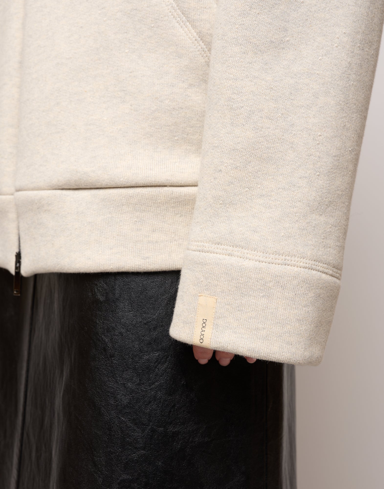 DOUUOD Giacca Genderless con Cappuccio e Zip in Metallo