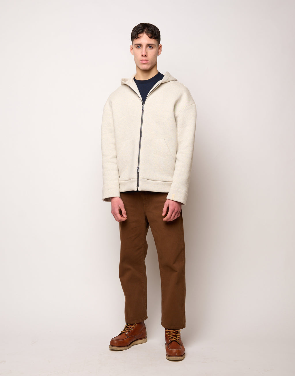 DOUUOD Giacca Genderless con Cappuccio e Zip in Metallo