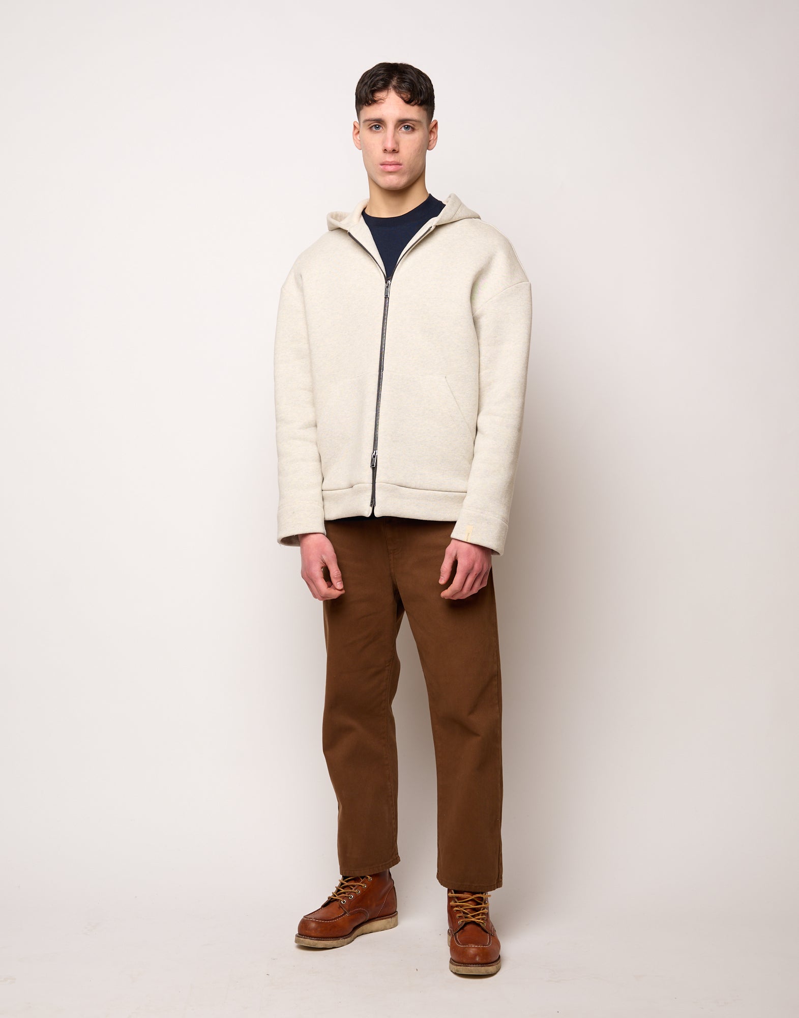 DOUUOD Giacca Genderless con Cappuccio e Zip in Metallo