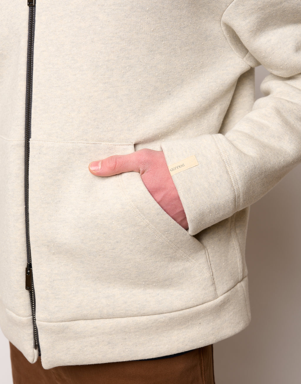 DOUUOD Giacca Genderless con Cappuccio e Zip in Metallo