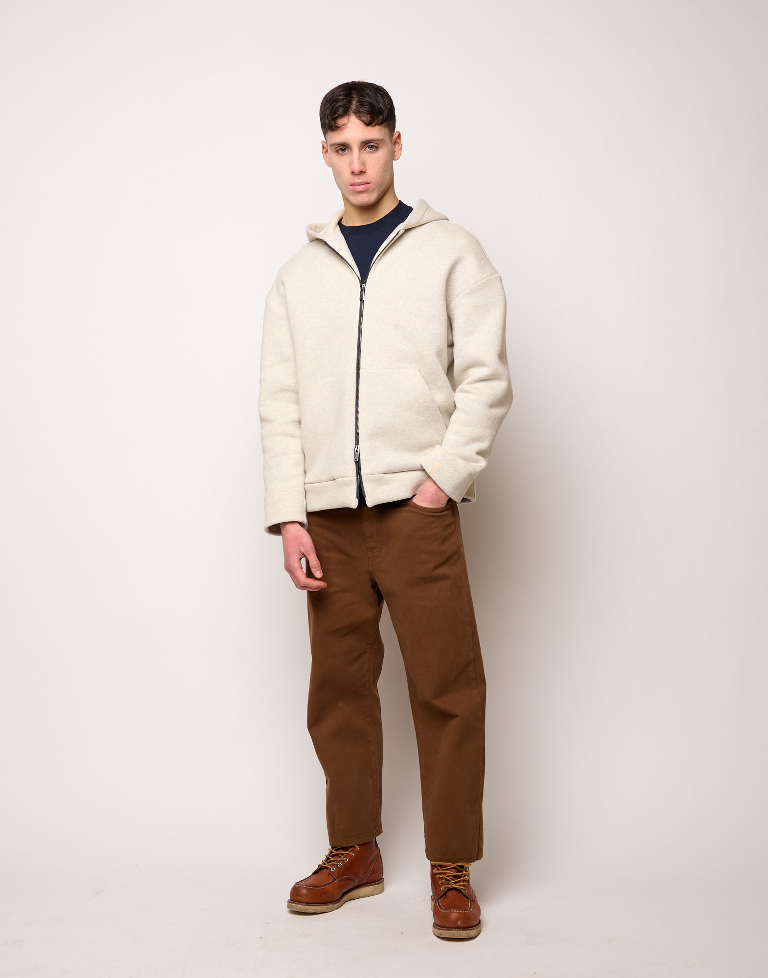 DOUUOD Giacca Genderless con Cappuccio e Zip in Metallo