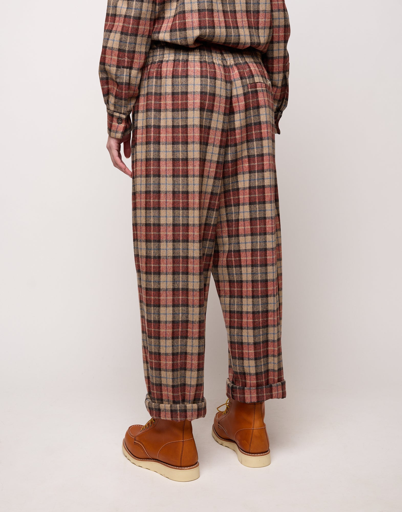 DOUUOD Pantalone Japan Genderless con Elastico in Vita Rust