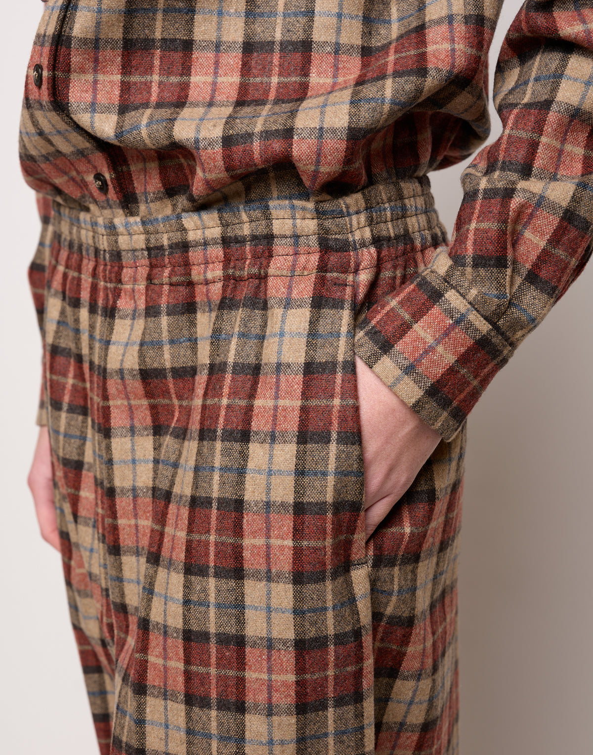 DOUUOD Pantalone Japan Genderless con Elastico in Vita Rust