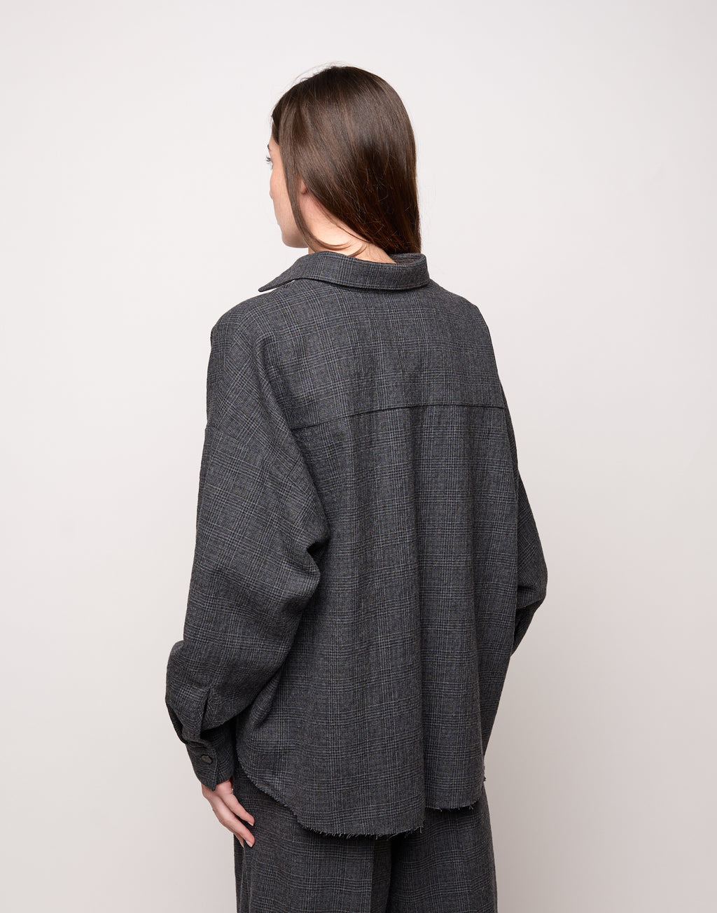 DOUUOD Camicia Ampia in Micro Galles Underground