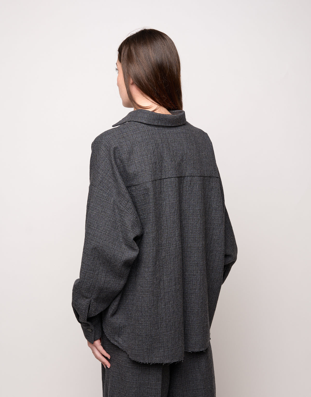DOUUOD Camicia Ampia in Micro Galles Underground